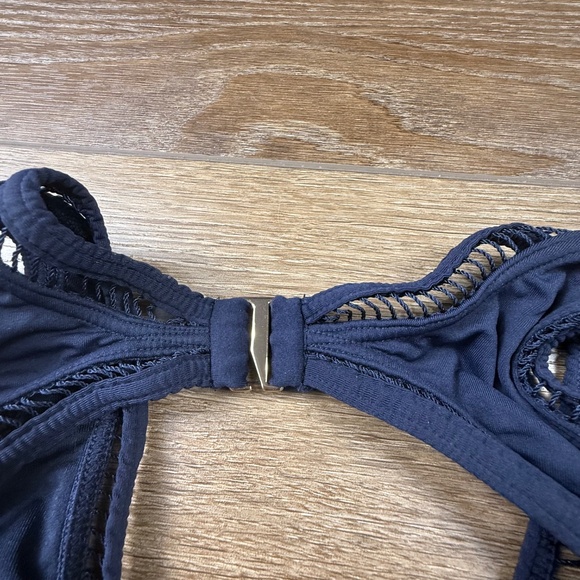 Michael Kors Women's Cruise One Piece Navy Blue Swimsuit, Size 10, Summer, Beach - Picture 10 of 15